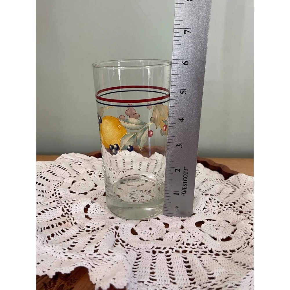 Vintage Corelle "Abundance" tall glass 1990s